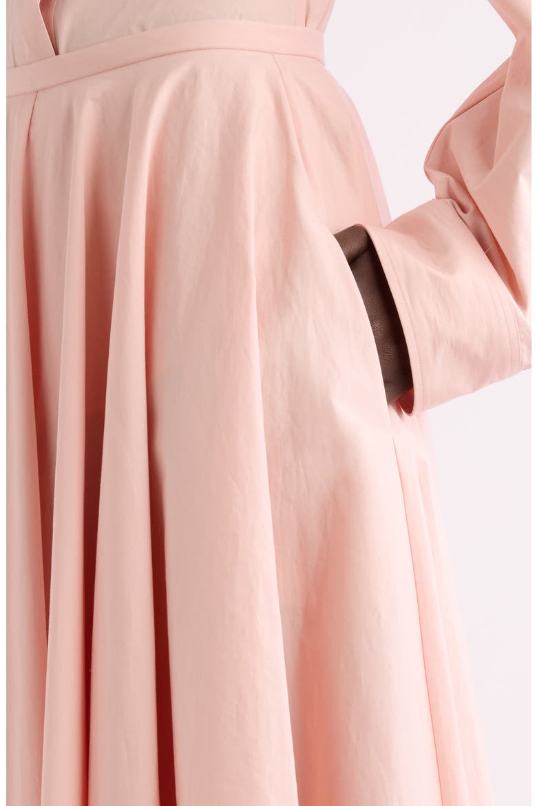Cotton Poplin Circle Midi Skirt, Alternate, color, SILK PINK