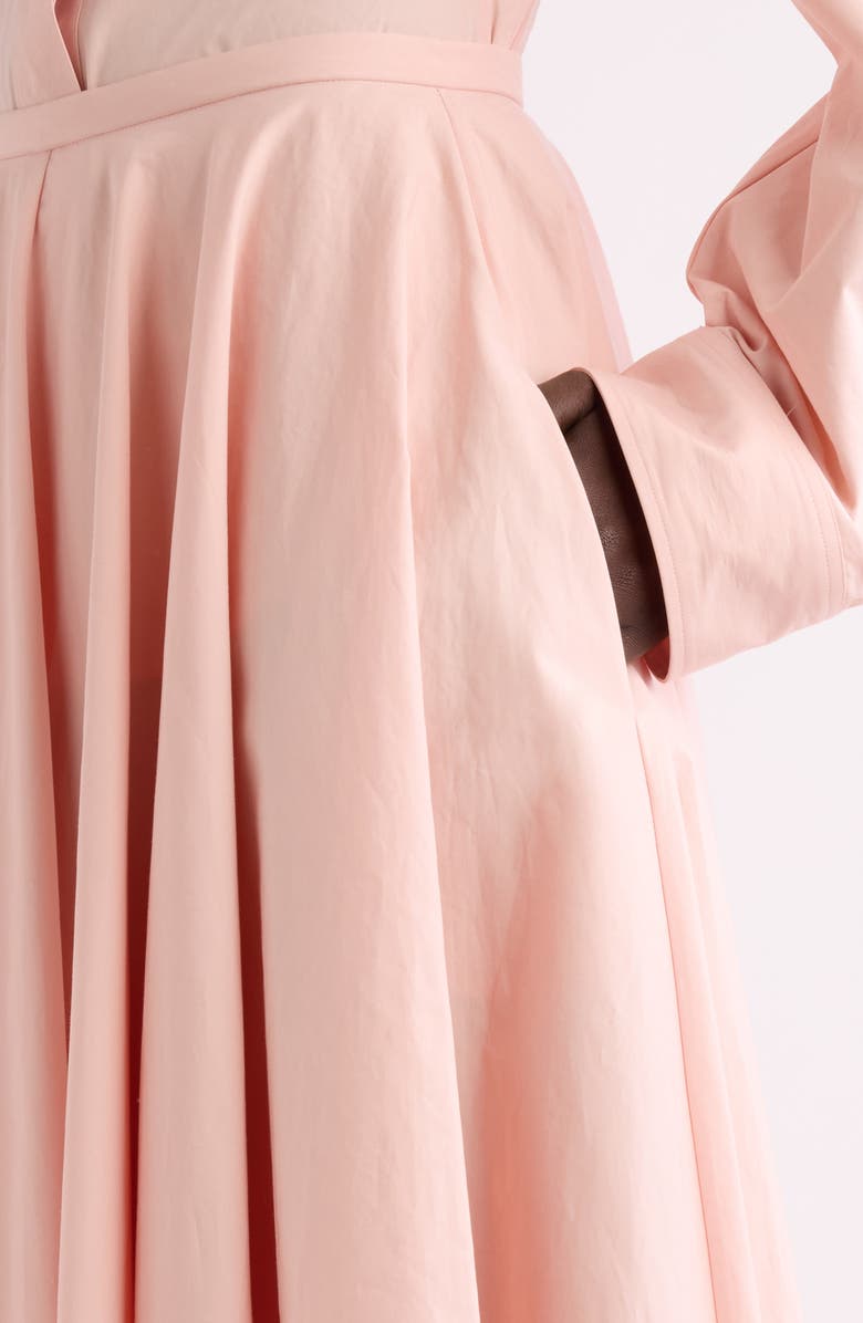 Givenchy Cotton Poplin Circle Midi Skirt, Alternate, color, Silk Pink