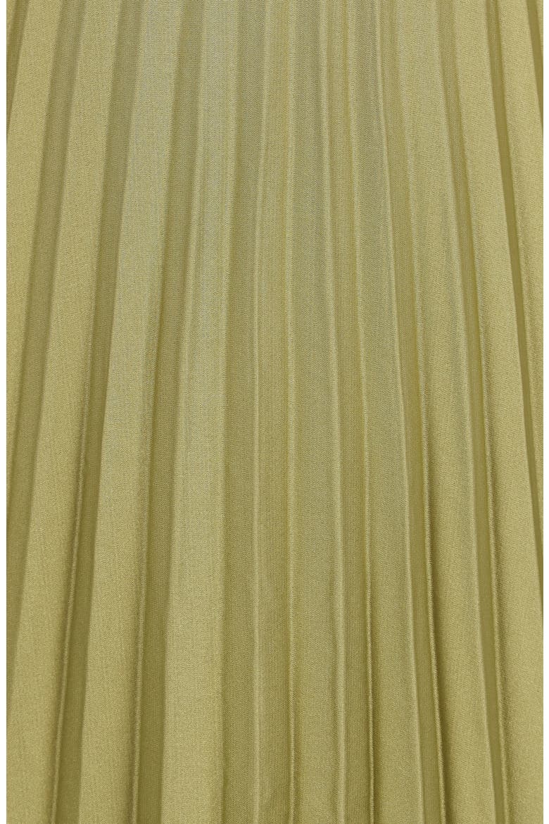 niamh pleated cutout satin midi dress Petal & Pup