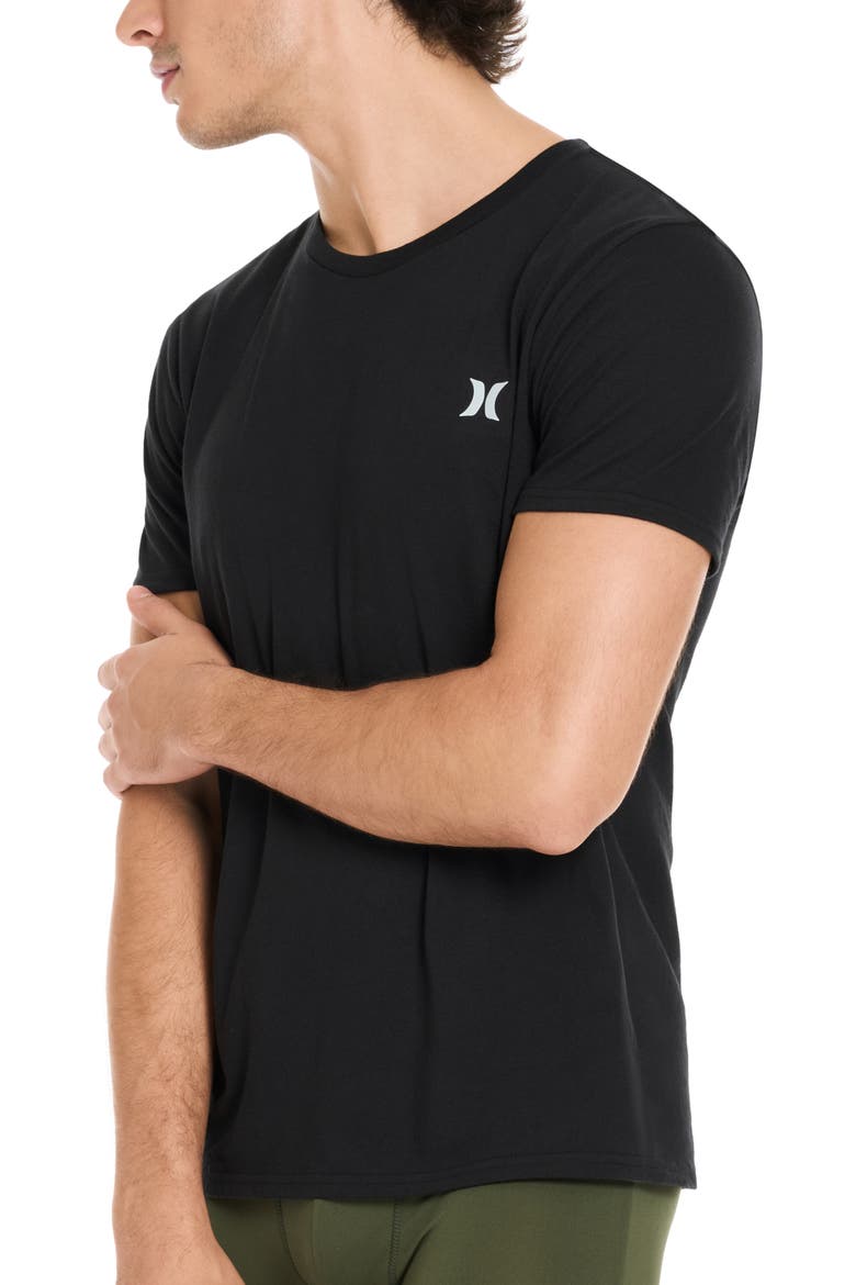 2-Pack Crewneck T-Shirts, Alternate, color, BLACK/ GREEN
