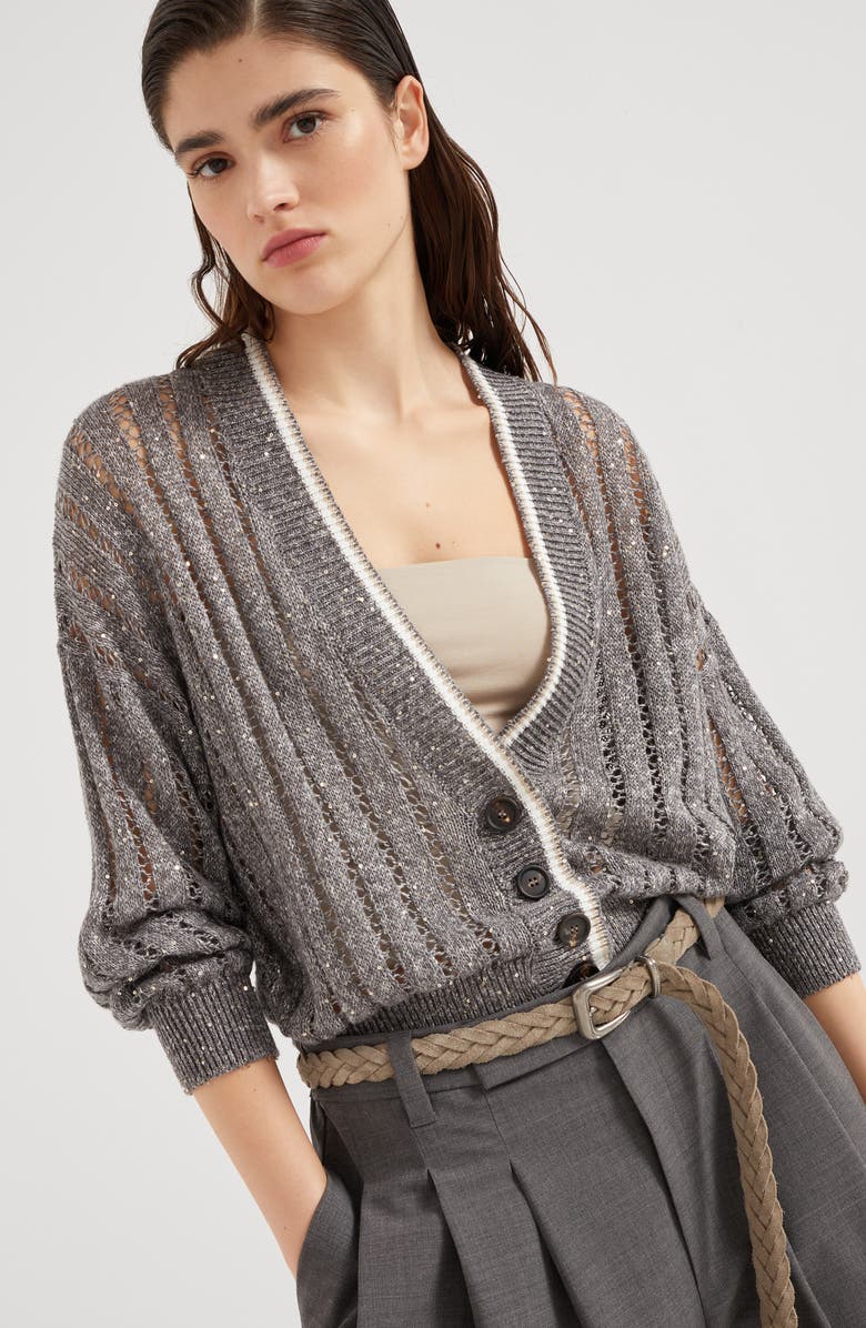 Brunello Cucinelli Dazzling cardigan, Alternate, color,