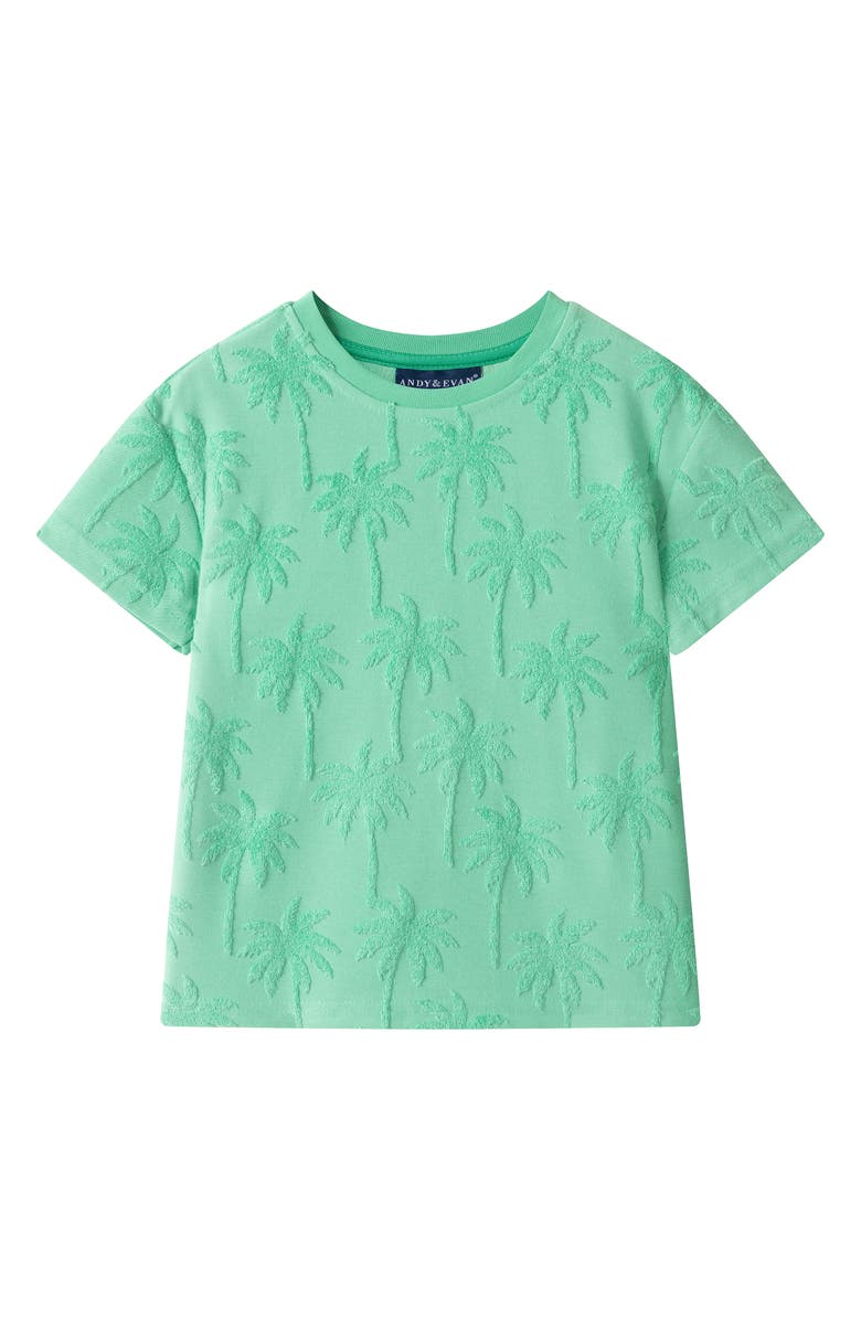 Andy & Evan Kids' Terry T-Shirt & Shorts Set, Alternate, color, Green