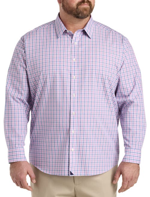 Untuckit Fit By Dxl Big & Tall Dolcetto Sport Shirt In Pink