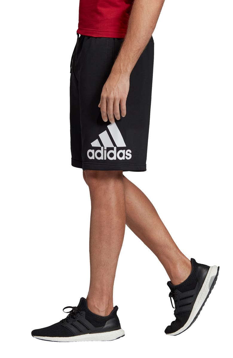 adidas Badge of Sport French Terry Shorts, Alternate, color, 