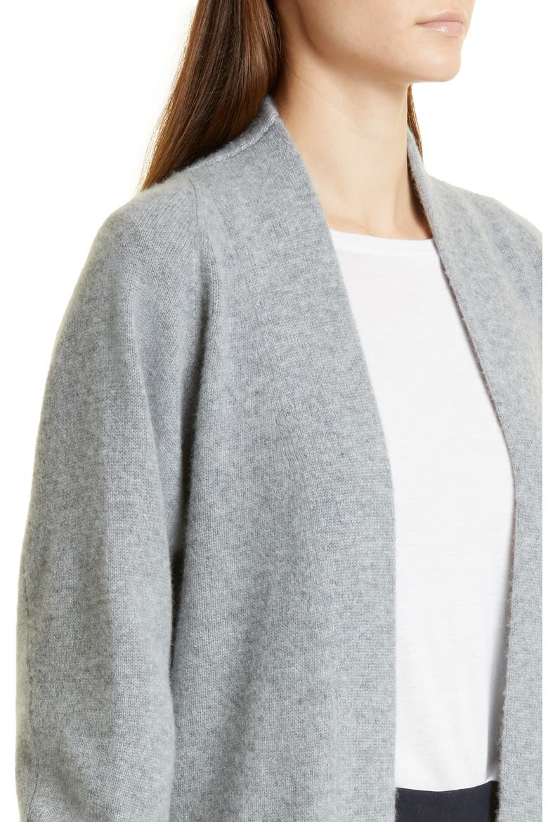 Shawl Collar Cashmere Cardigan, Alternate, color, MED H GREY