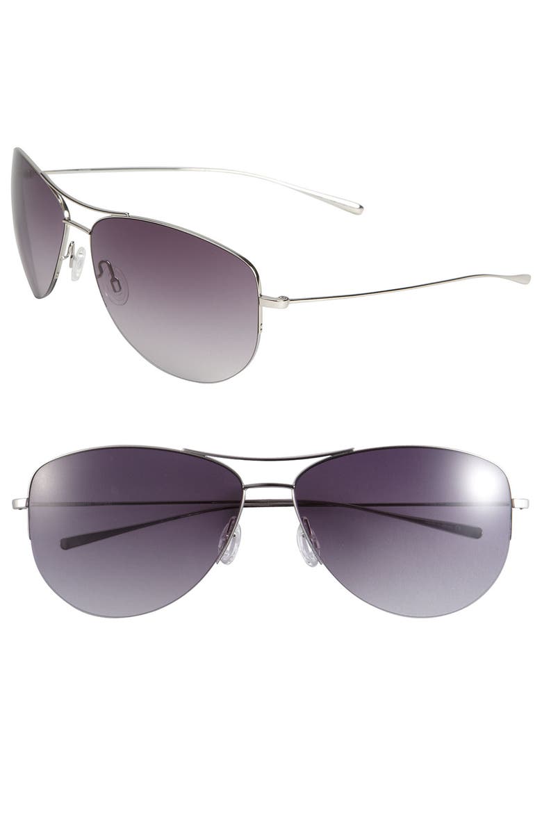 Oliver Peoples 'Strummer' 63mm Metal Aviator Sunglasses, Main, color, 