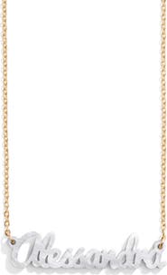 BaubleBar Personalized Pendant Necklace