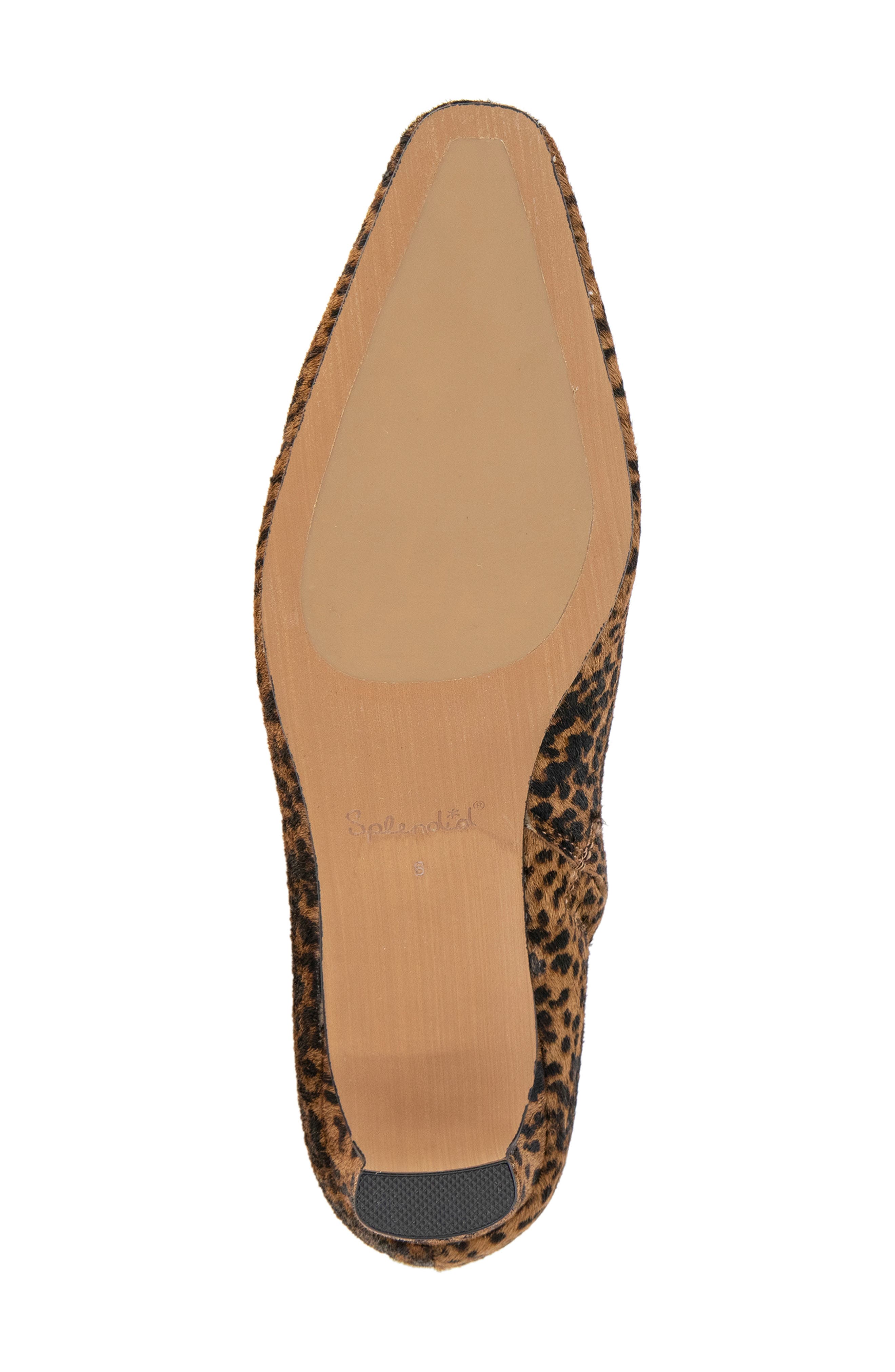 Splendid July Pointed Toe Genuine Calf Hair Bootie, Alternate, color, Cheetah