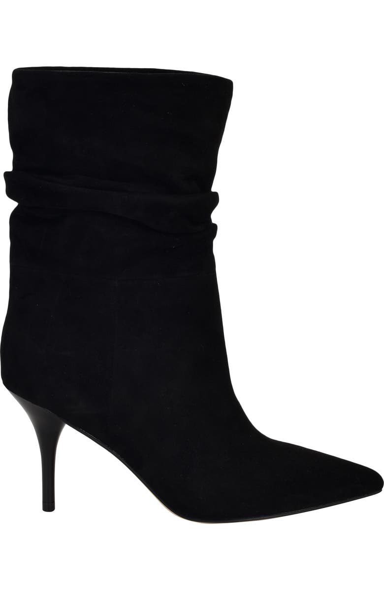Calvin Klein Cerine Slouch Pointed Toe Bootie, Alternate, color, Black/Black
