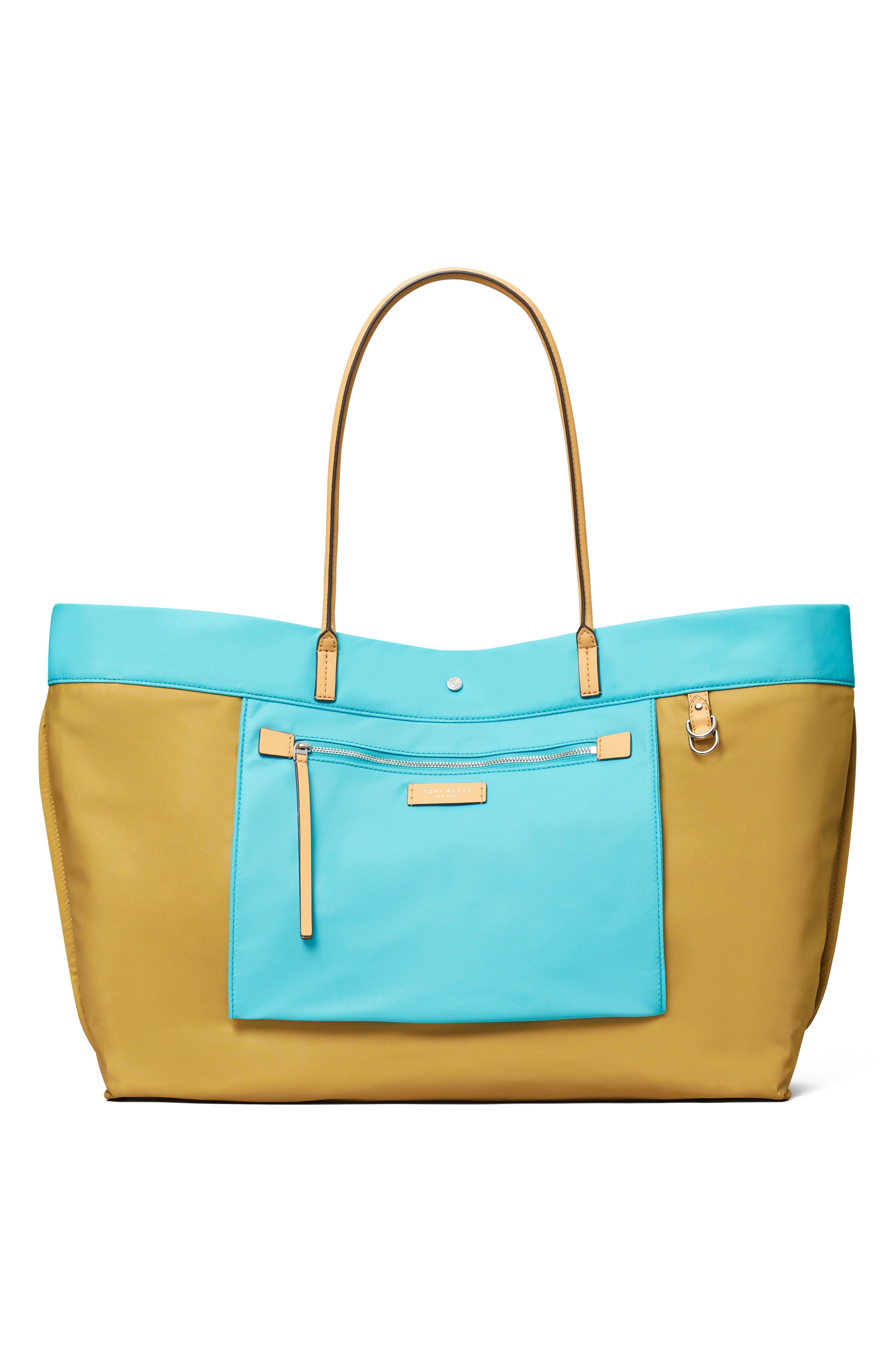 Ella Twist Reversible Tote, Alternate, color, SOFT TURQUOISE