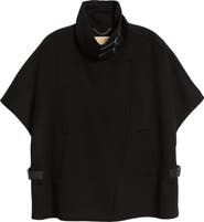 Michael Kors Double Face Wool Blend Cape