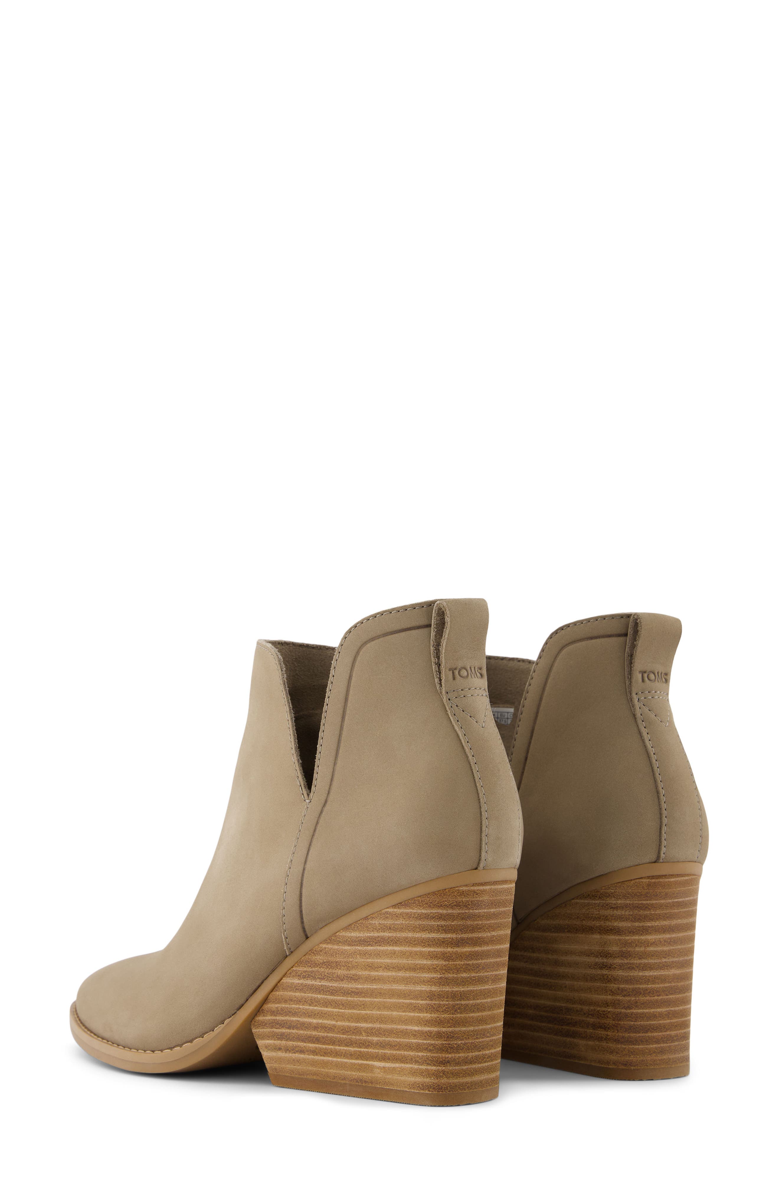 Eliza Suede Bootie, Alternate, color, NATURAL