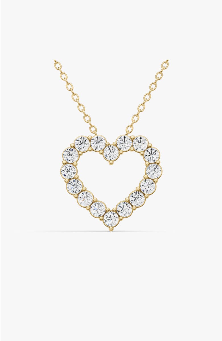 SEREIA OFFICIAL 14K Gold 1 ct with Lab Diamonds Sereia's Heart Pendant, Main, color, Yellow Gold