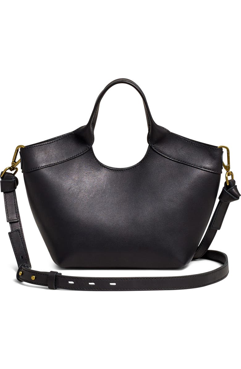 Madewell The Mini Sydney Cutout Leather Tote, Main, color,