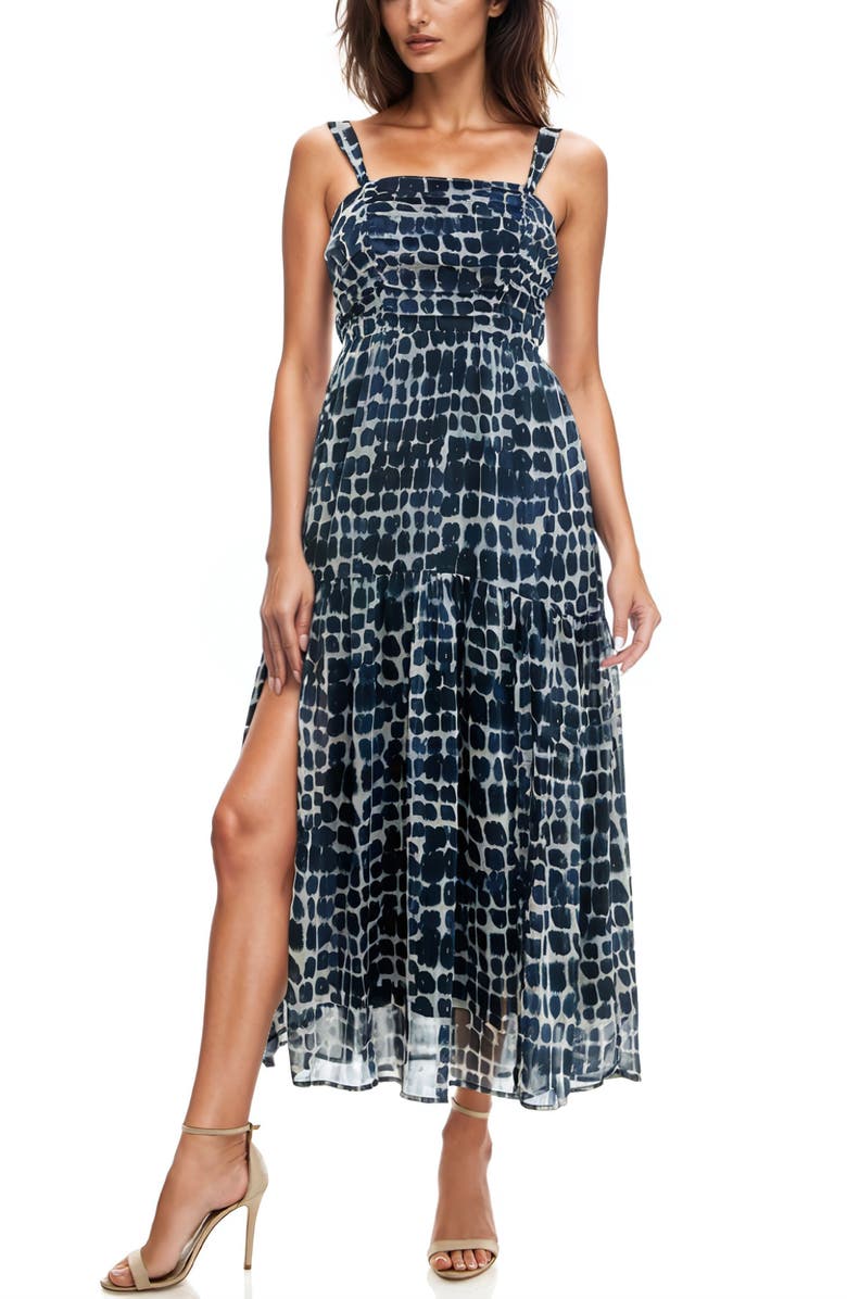 Socialite Metallic Gathered Maxi Dress | Nordstromrack