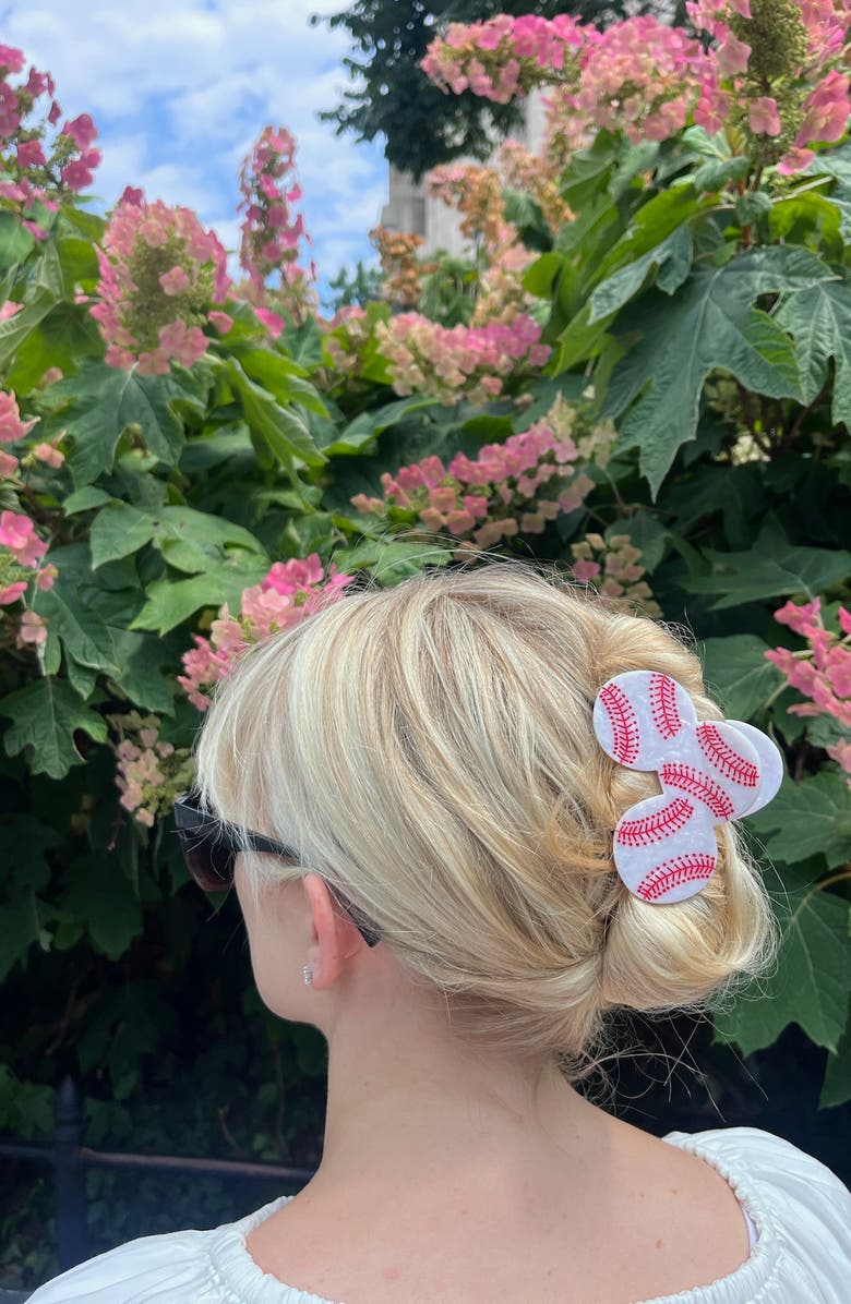 Solar Eclipse Baseball Claw Clip, Alternate, color,