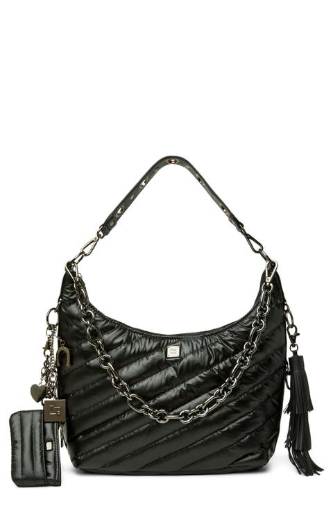 Icon Quilted Hobo Bag