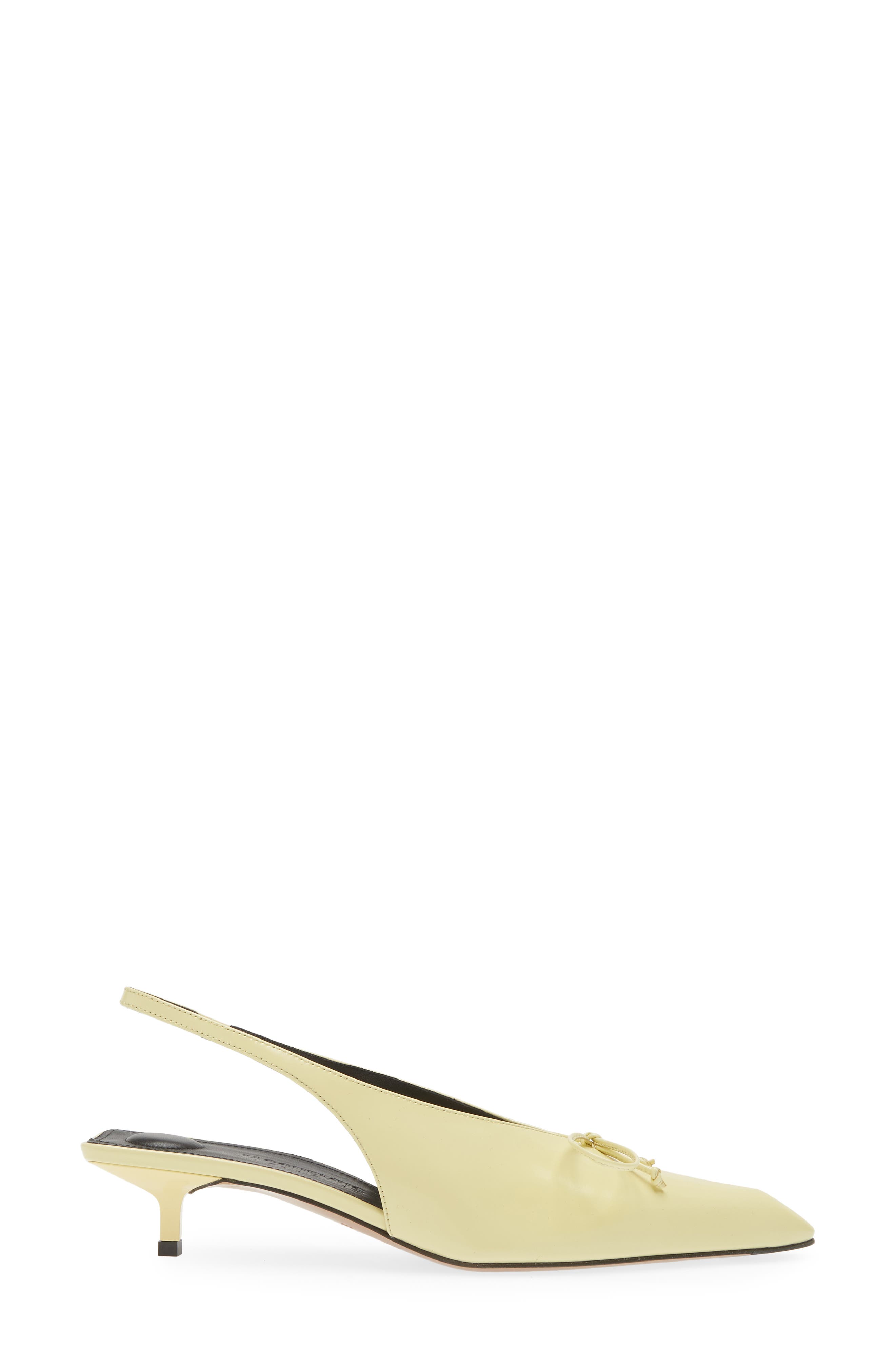 Jacquemus Cubisto Kitten Heel Slingback Pump, Alternate, color, 
