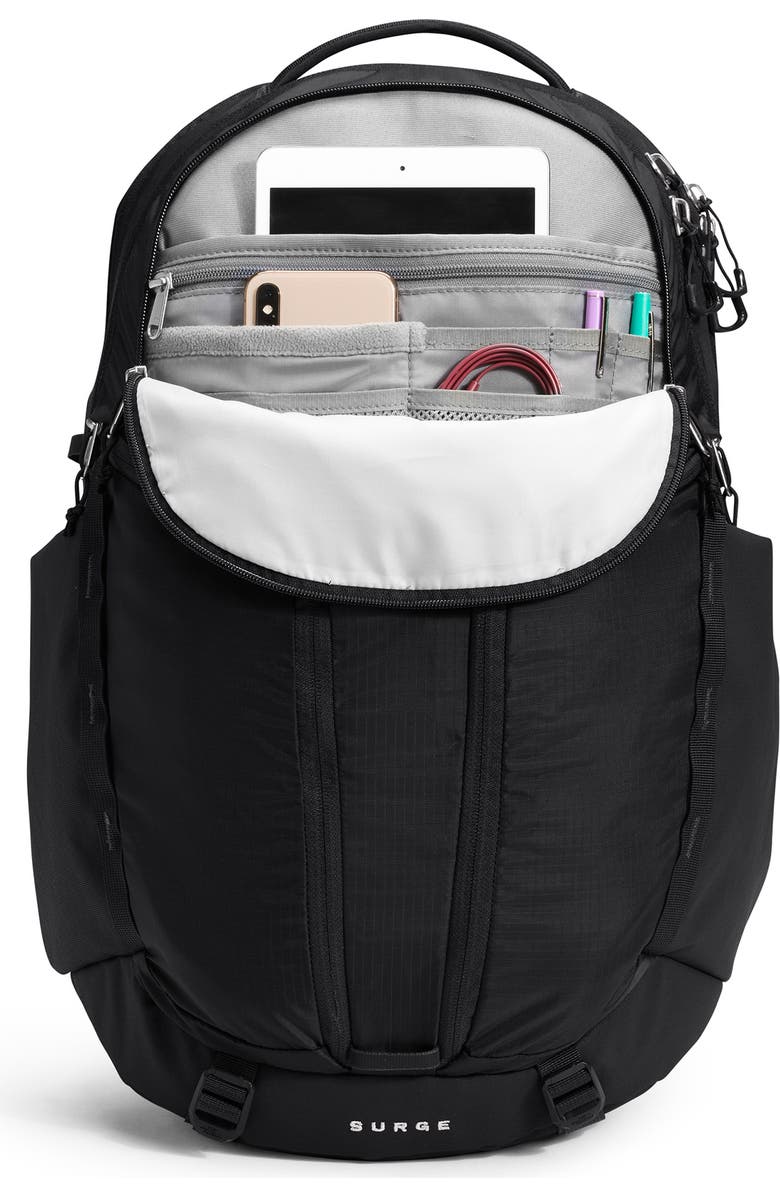 The North Face Surge Water Repellent Ripstop Backpack, Alternate, color,