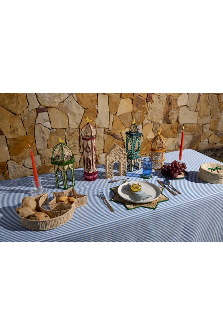 Moon and Star Tray Set, Alternate, color, Natural