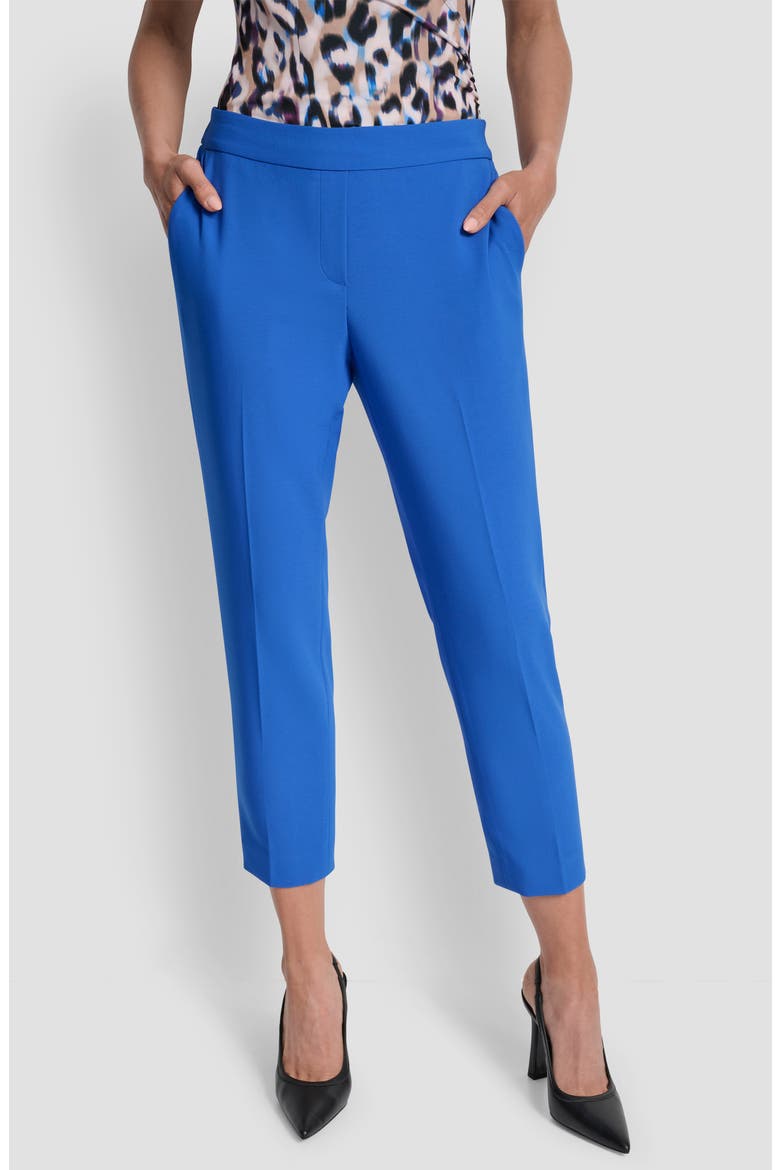 Straight Leg Ankle Crop Pants, Main, color, CADET BLUE