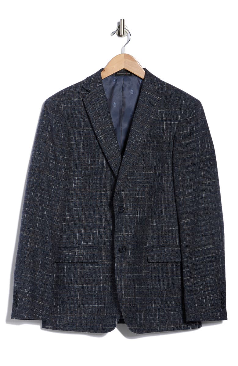 John Varvatos Star USA Cotton & Wool Blend Sport Coat, Alternate, color, Black