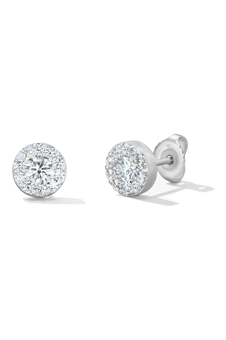 Fulfillment Diamond Stud Earrings, Main, color, WHITE GOLD