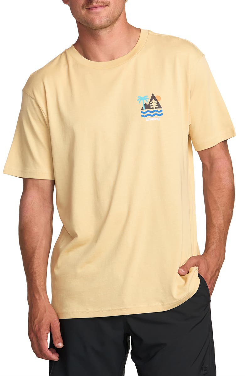 Billabong Sundown Adventure Division Organic Cotton Graphic T-Shirt, Main, color, Iridescense