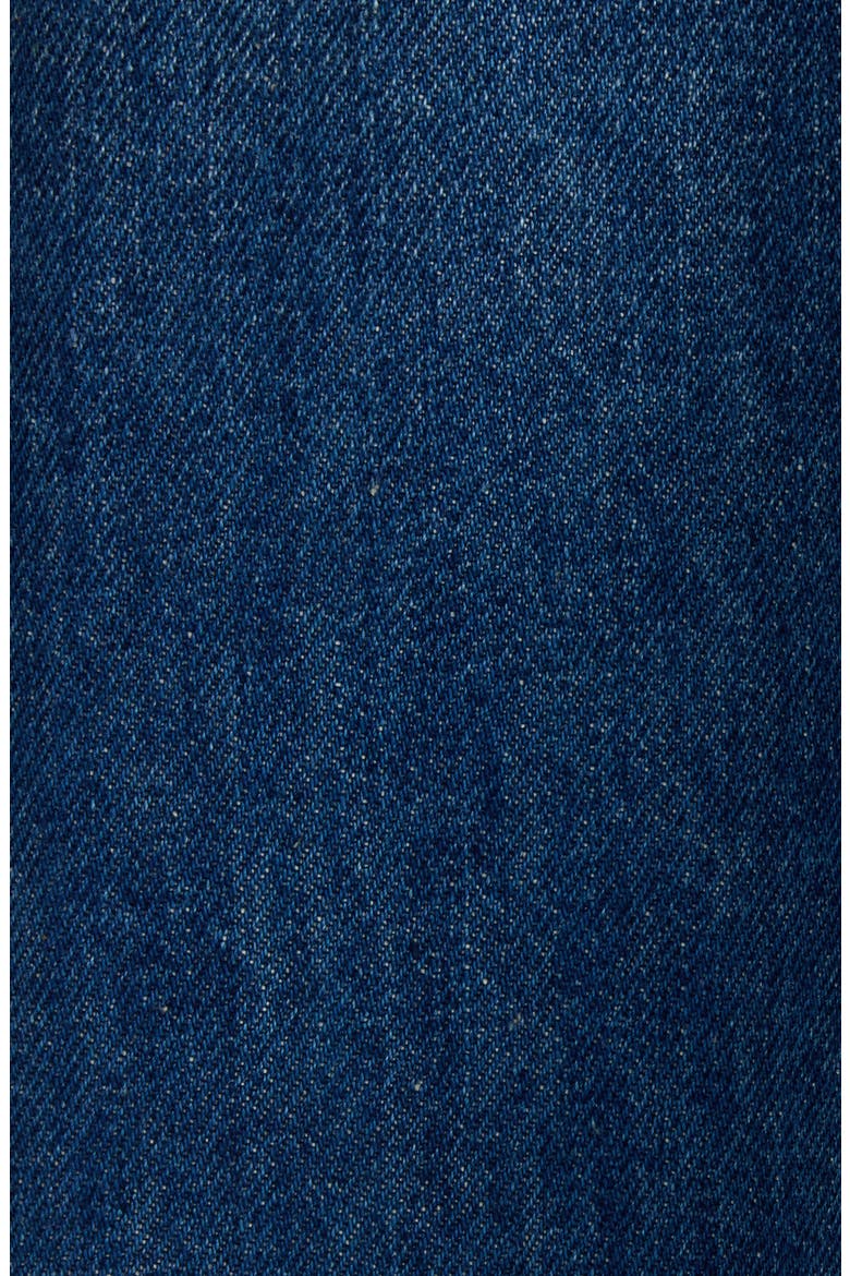Release Hem Raw Edge Denim Shirt, Alternate, color, MEDIUM BLUE