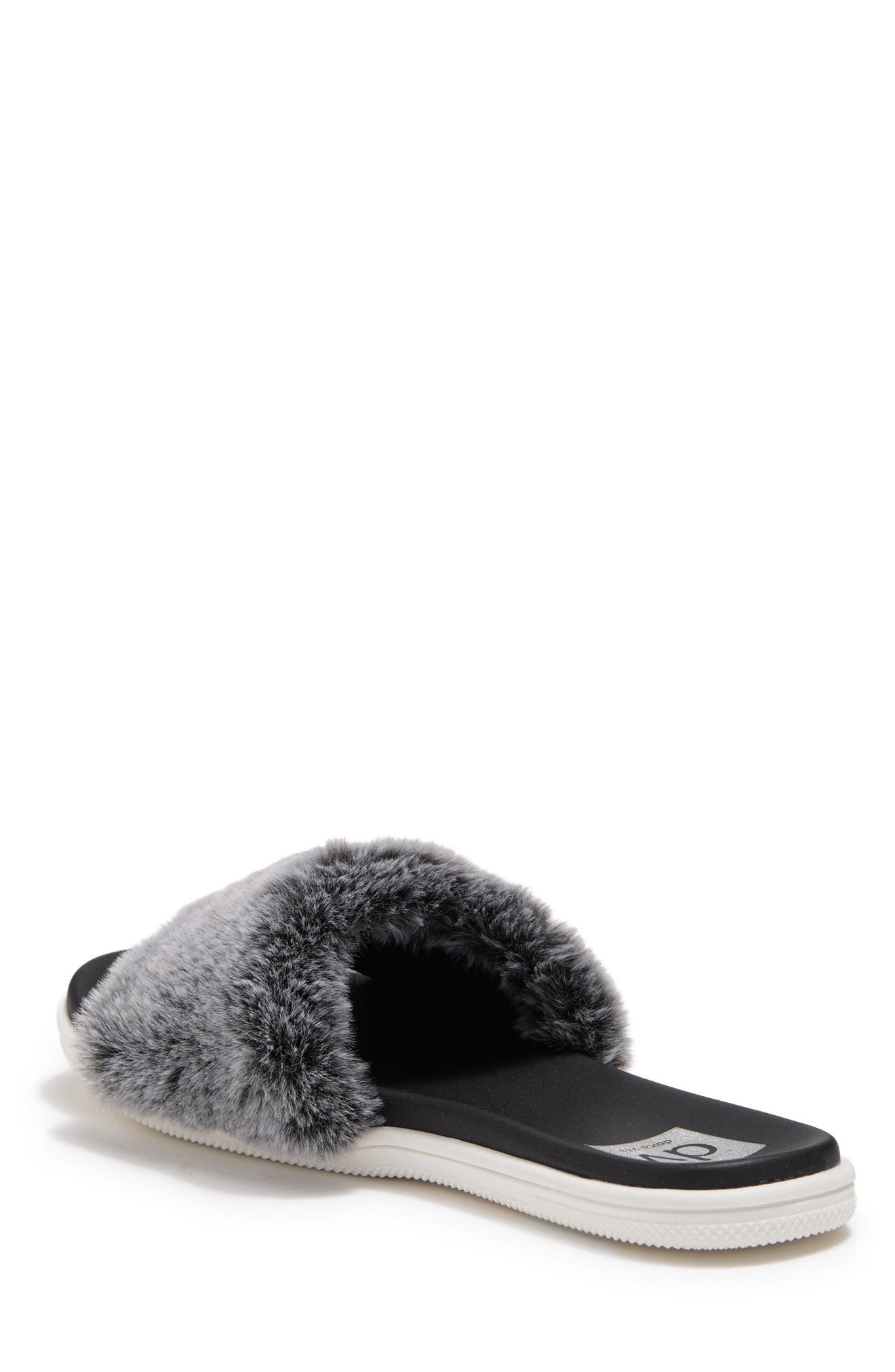 DV by Dolce Vita Faux Fur Slide Sandal, Alternate, color, 