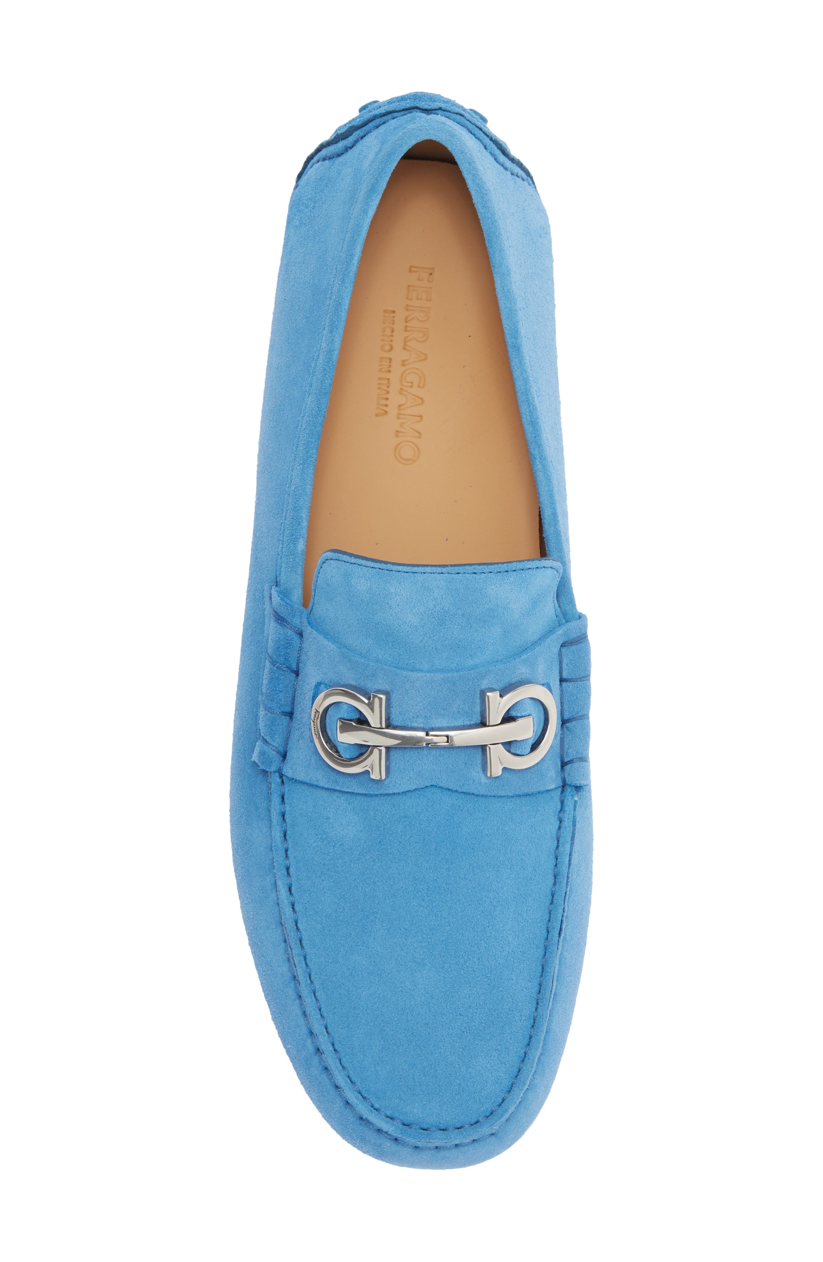 FERRAGAMO Double Gancio Bit Driving Loafer, Alternate, color, 