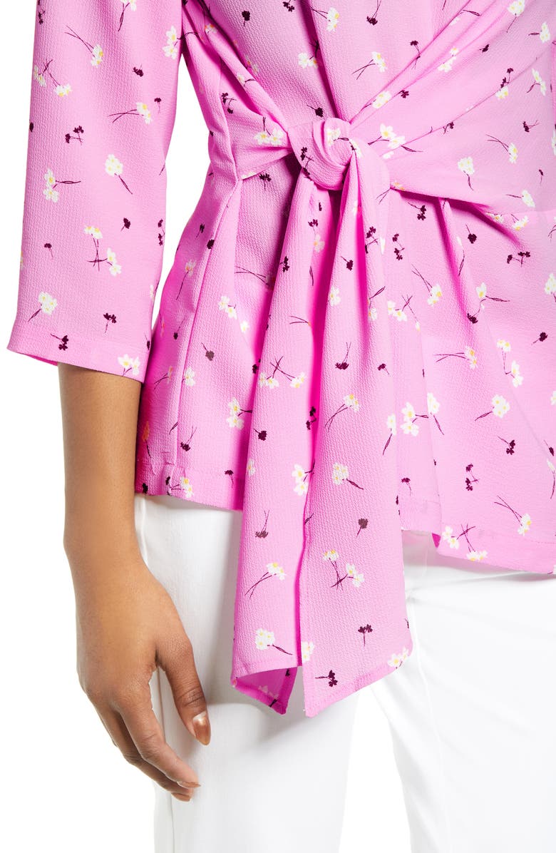 GIBSONLOOK Gibson x International Women's Day Hoang-Kim Tie Front Crepe Top, Alternate, color,