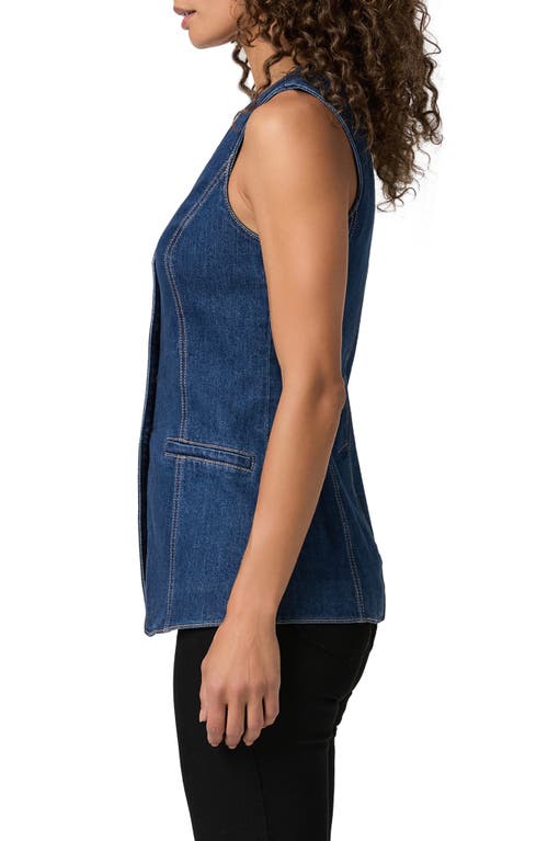 Paige Campanelli Denim Vest In Blue