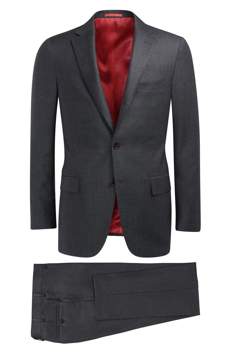 Suitsupply Sienna Regular Fit Bird's Eye Wool Suit, Alternate, color, 