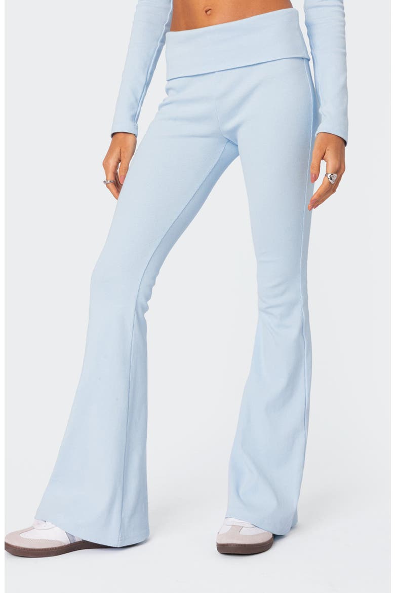 Coffee Break Rib Flare Leggings, Alternate, color, LIGHT-BLUE