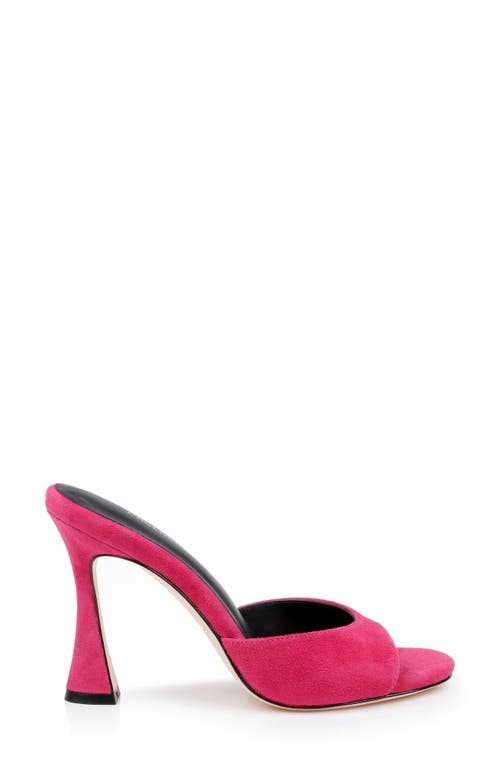 Shop L Agence L'agence Avery Slide Sandal In Rubino Suede