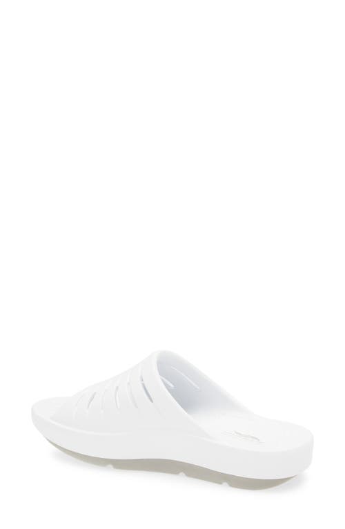 Skechers Go Recover Refresh Slide Sandal In White