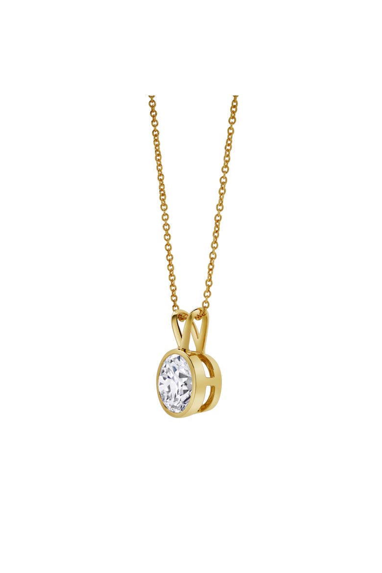 Lucent 14K Gold Round Lab Grown Diamond Pendant - 1.5 Ct, Alternate, color, 14K Yellow Gold