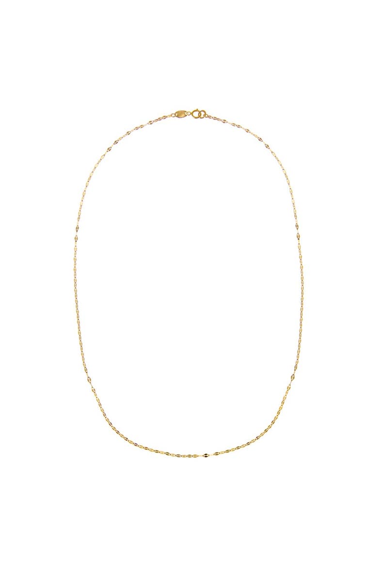 Dainty Mariner Chain Necklace 14K, Alternate, color, 14K Gold - 18 Inch