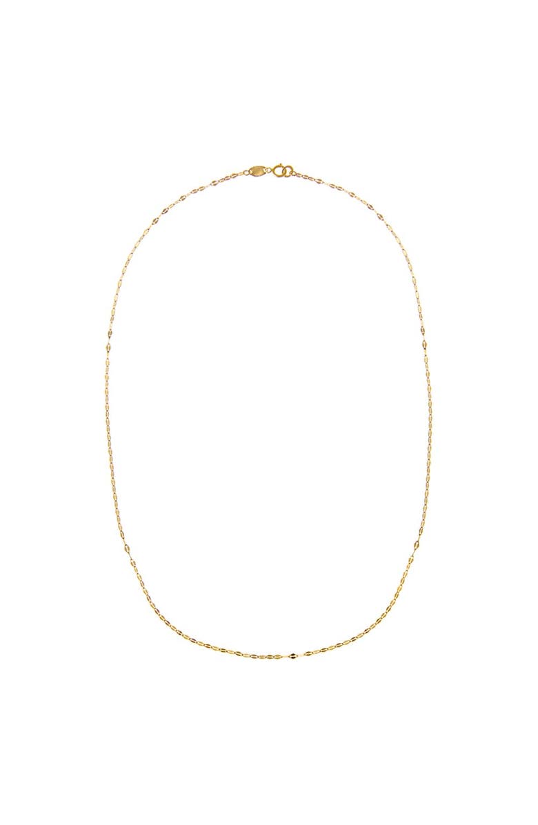 BY ADINA EDEN Dainty Mariner Chain Necklace 14K, Alternate, color, 14K Gold - 22 Inch
