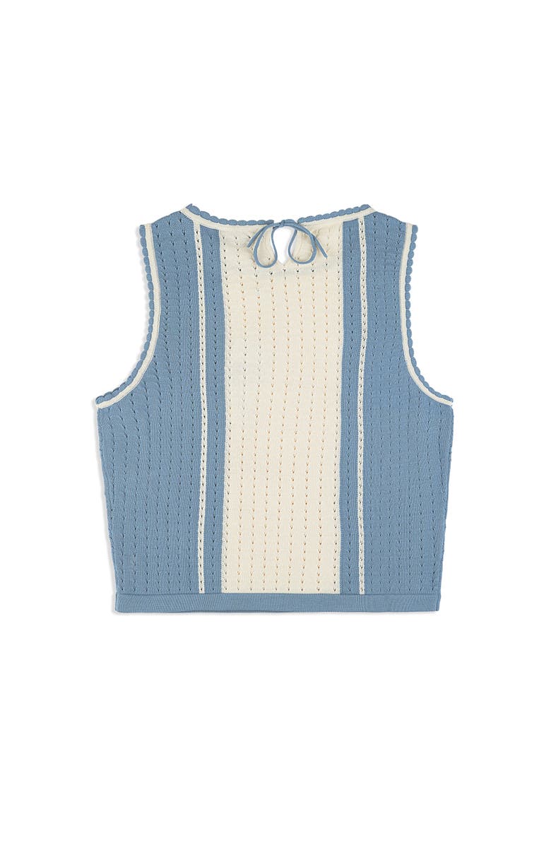 Sergio Tacchini Zola Knit Top, Alternate, color, Faded Denim