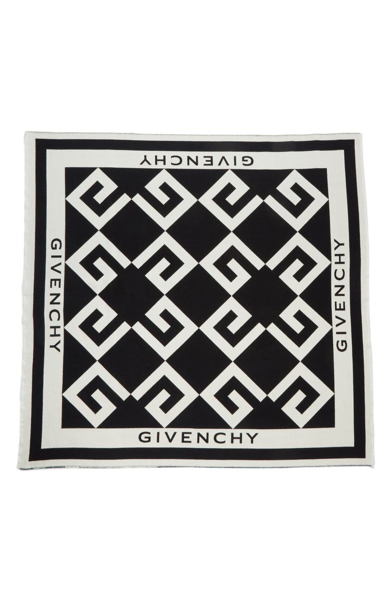 Givenchy Monogram Square Shawl, Main, color, 