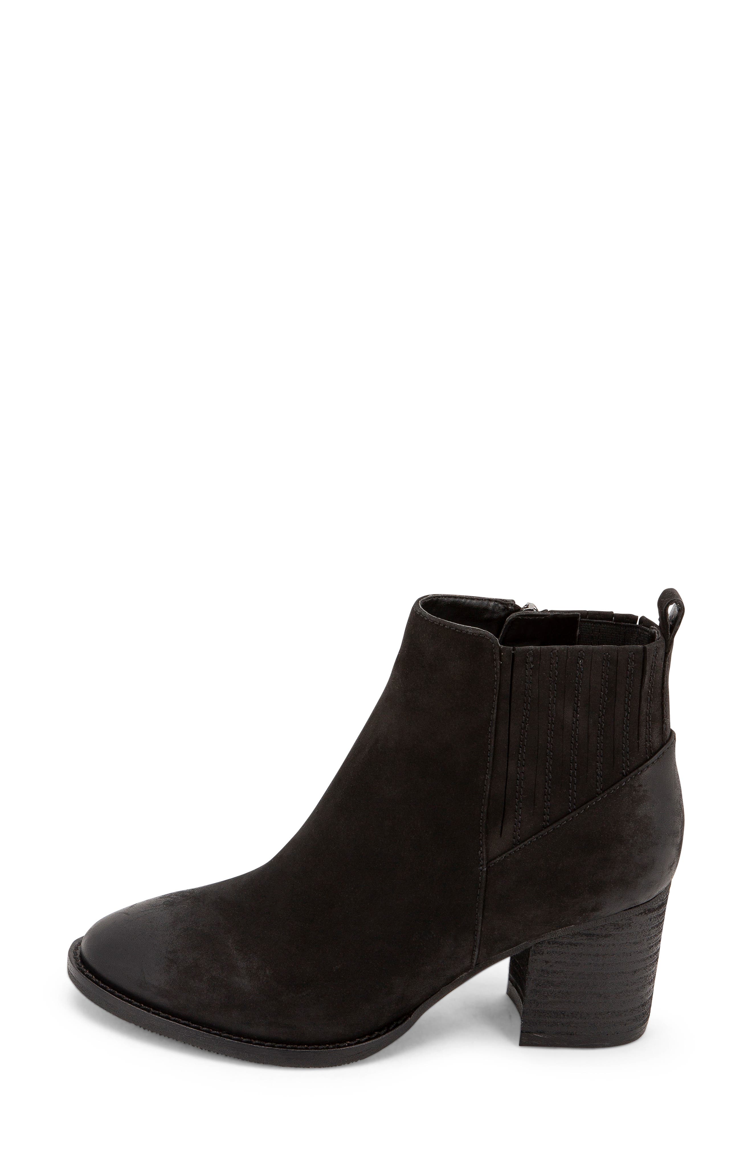 Noa Waterproof Bootie, Alternate, color, BLACK NUBUCK