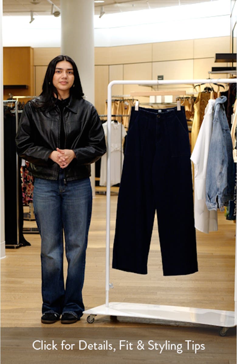 Utility Wide Leg Jeans, sales video thumbnail
