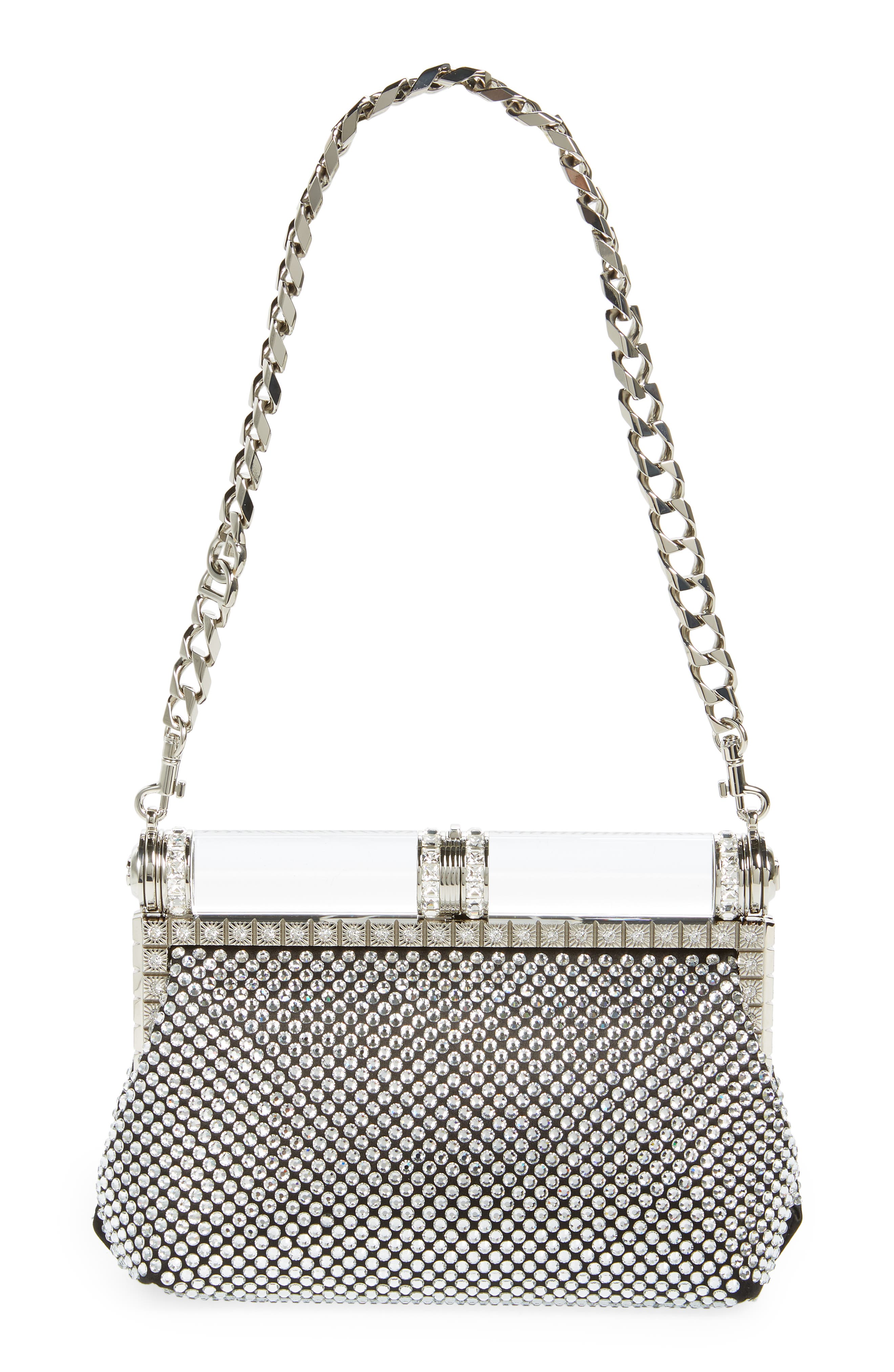 Dolce&Gabbana Bubu Crystal Embellished Clutch, Main, color, 