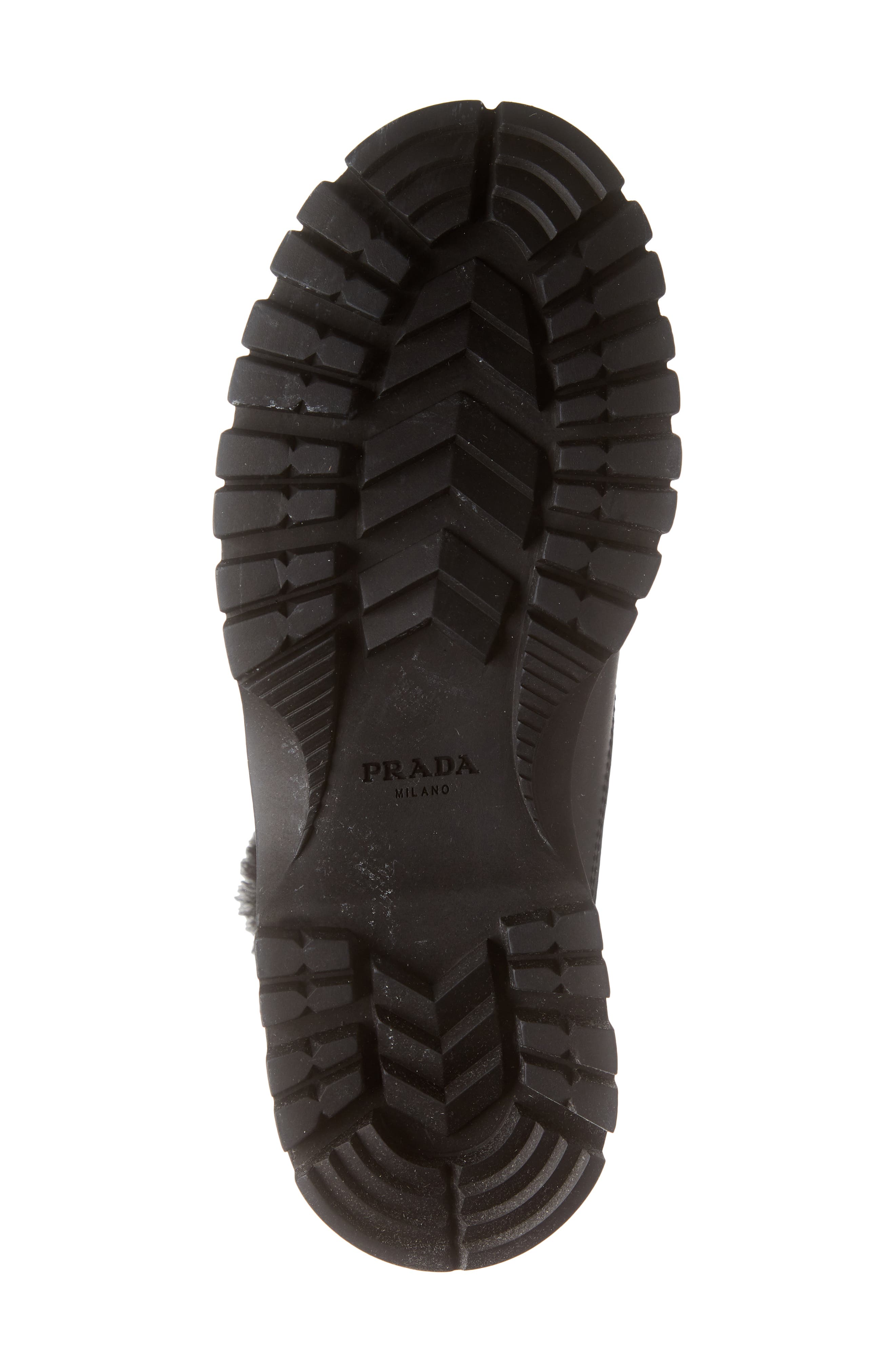 Prada Brixxen Genuine Shearling Hiker Boot, Alternate, color, 