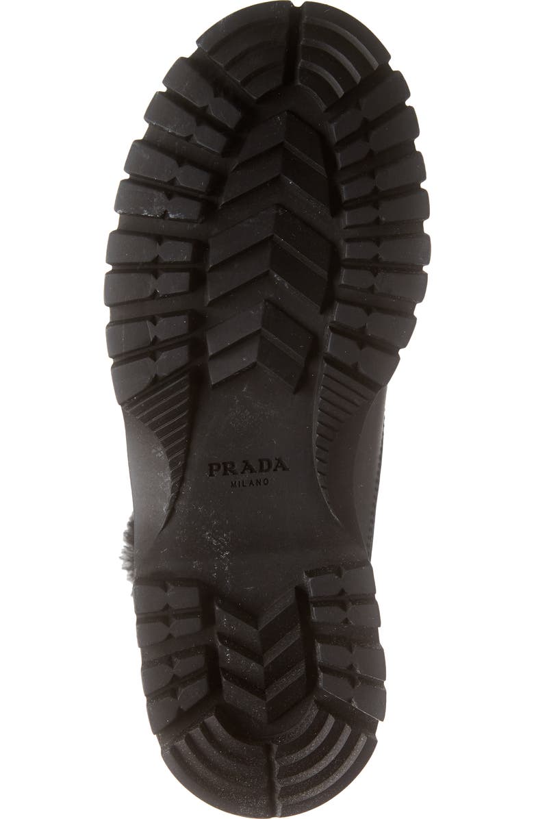Prada Brixxen Genuine Shearling Hiker Boot, Alternate, color,