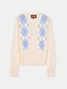 Gobi Cashmere Cashmere Argyle Cardigan