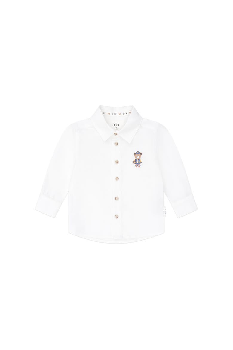 Varsity Hux Shirt, Main, color, White