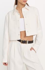 Good American Luxe Crop Jacket